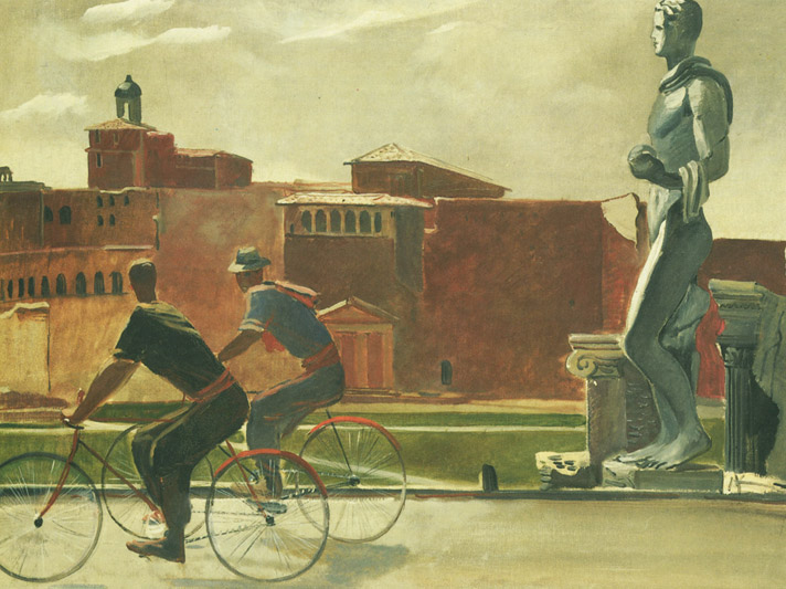 Alexander Deijneka, Italiaanse arbeiders op de fiets